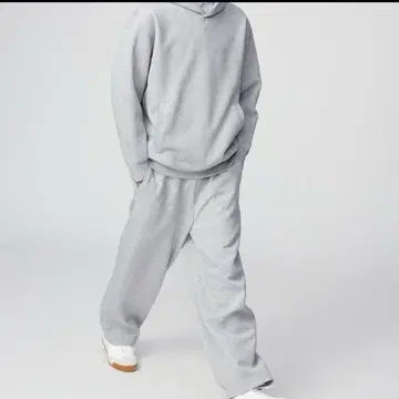UNIQLO:C 맨투맨 와이드 팬츠 그레이 S