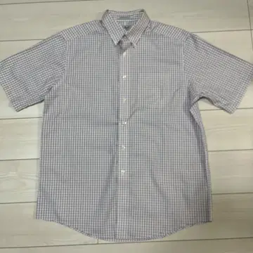 L.L.Bean 반팔 셔츠 체크 무늬 16-REG