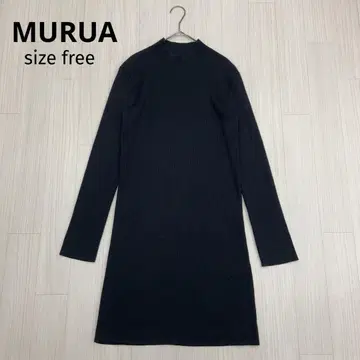 MURUA 무루아 모크넥 리브 니트 원피스 free