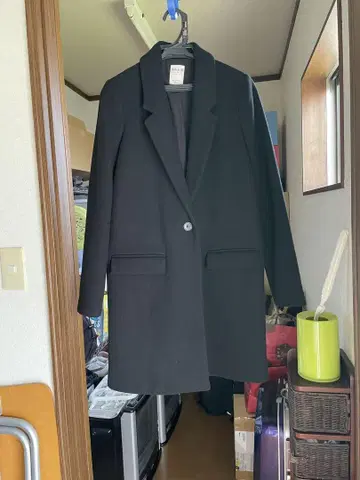 ladies ZARA 체스터 코트 블랙