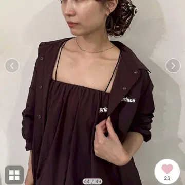 prince emmi 나일론 드로스트 셔츠