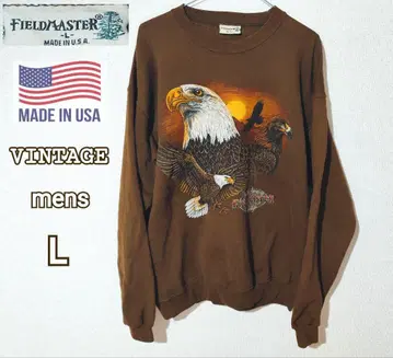 USA VINTAGE FIELDMASTER 이글 맨투맨 L