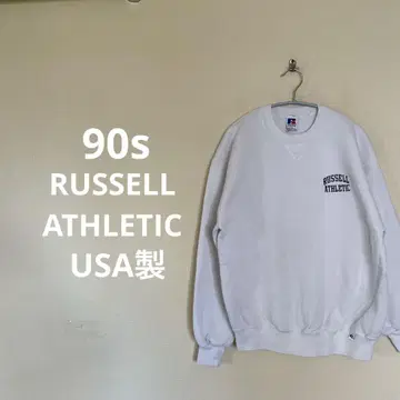 90s RUSSELL ATHLETIC USA제 맨투맨 화이트