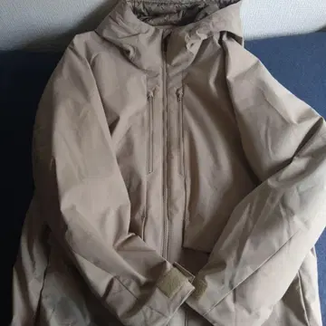 UNIQLO 후드 부착 나일론 자켓 XL 베이지