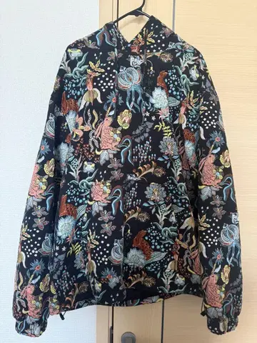 ZARA 자라 자카드 올 패턴 자수 후드티 토끼 십이지 블랙