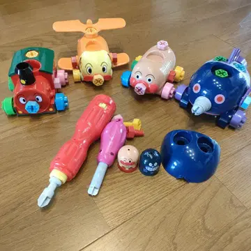 조립 DIY 호빵맨 고와 친구들 세트 나사나사 두더지