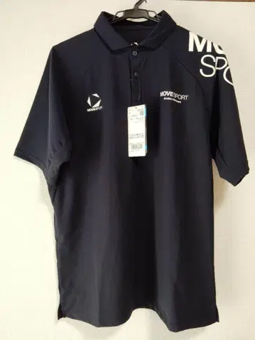 MOVE SPORT 네이비 피케 셔츠 남성용 XL