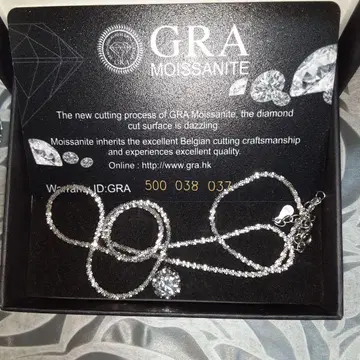 GRA Moissanite 다이아몬드 컷 목걸이 s925