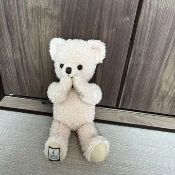 크림색 곰 봉제 인형 약 30cm