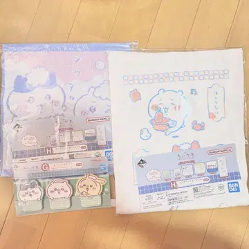 치이카와 (먼작귀) 제일복권 타월 손수건 메모 3종 세트