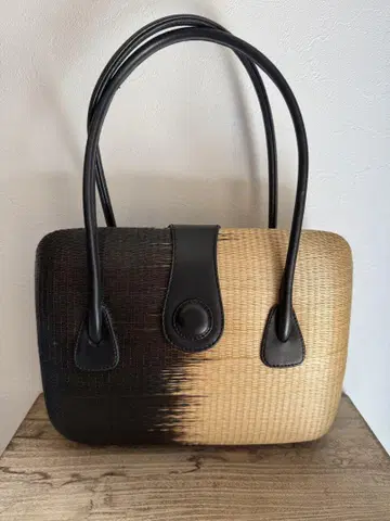 SAC 바스켓백 블랙과 베이지