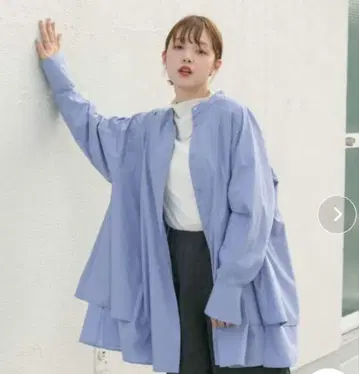 KBF 긴팔 블라우스 블루