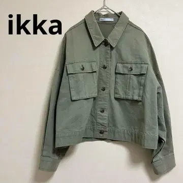 [ ikka ] 이카 밀리터리 자켓 ( M ) 올리브 그린 자켓
