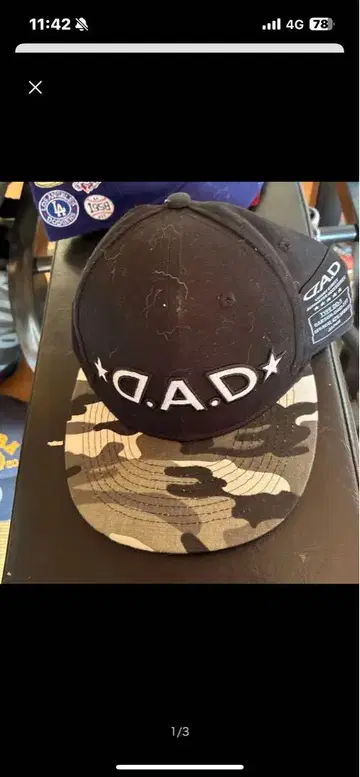 D.A.D 카모플라쥬 패턴 야구 모자
