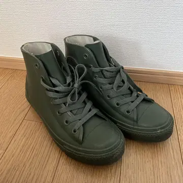 컨버스 하이컷 스니커즈 올리브 그린