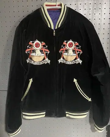 게게게의 키타로 스카잔 S 사이즈 리버서블 자수 벨로아 자켓 요괴