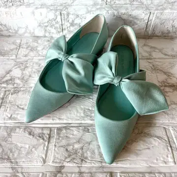 트루 바이 마리코 오이카와 리본 디자인 플랫슈즈