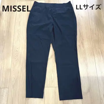 새상품급 MISSEL 미제르 LL 사이즈 스트레치 슬랙스 네이비