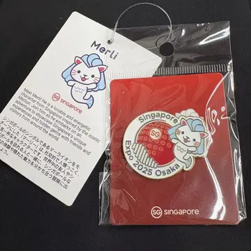 [ 회장 한정 ] 싱가포르 파빌리온 싱가포르관 핀 배지 말리