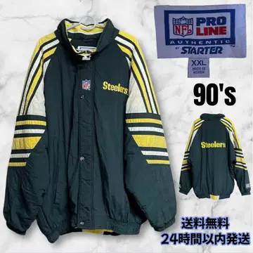 XXL 사이즈 STARTER x NFL 피츠버그 스틸러스 아노락