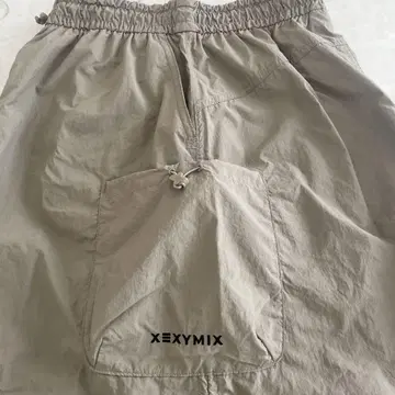XEXYMIX 카키 롱 스커트