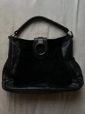 A4 수납 가능 훌라 FURLA 숄더백 스웨이드 x 가죽 천연 가죽 숄더