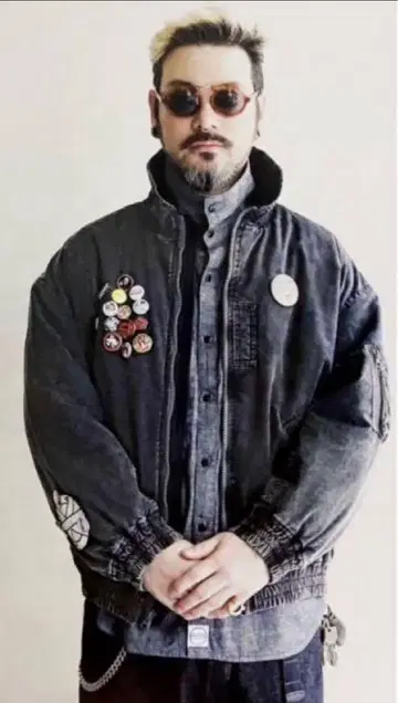 19AW S 사이즈 텐더 로인 하이넥 샴브레이 셔츠 그레이