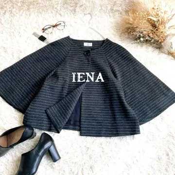 [새상품급] 이에나 IENA 플레어 슬리브 울 혼방 노카라 자켓