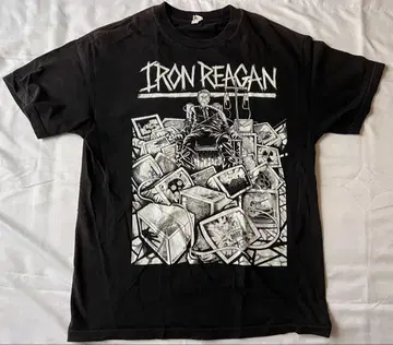 IRON REAGAN 메탈 T셔츠 크로스오버 슬래시 L 상당