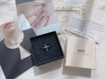 aiko 착용 un by tomoyo yoshida 프로스트 크로스 반지