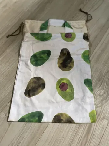 아보카도 패턴 복조리 코튼
