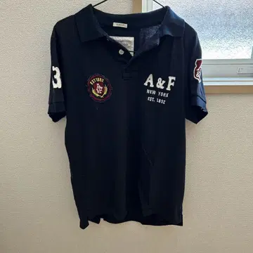 Abercrombie & Fitch 네이비 피케 셔츠 L