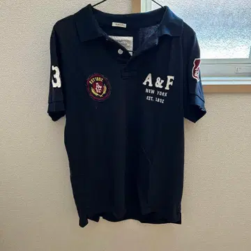 Abercrombie & Fitch 네이비 피케 셔츠 L