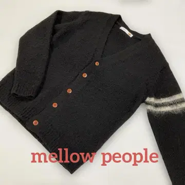mellow people 모헤어 가디건 M 블랙#2513