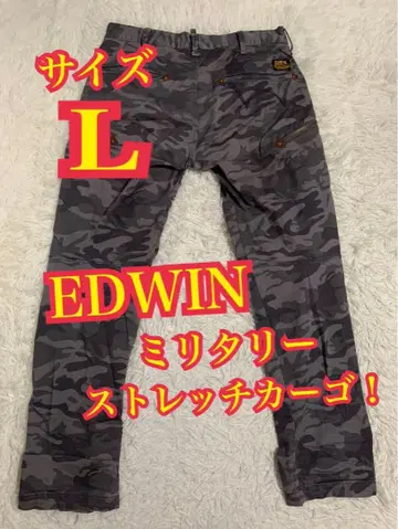 EDWIN 에드윈 밀리터리 스트레치 카고 카모플라쥬 L 사이즈