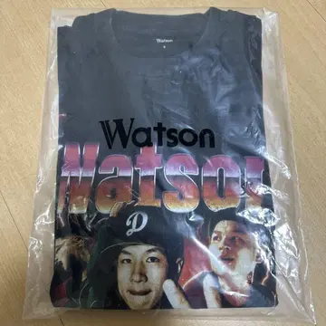 Watson 한정판 그래픽 T셔츠 블랙 S사이즈