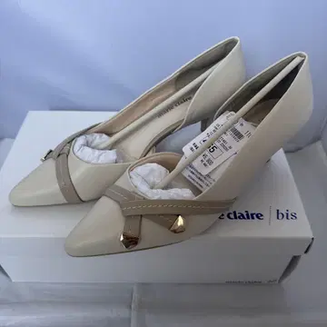 마리끌레르 아이보리 하이힐 23cm