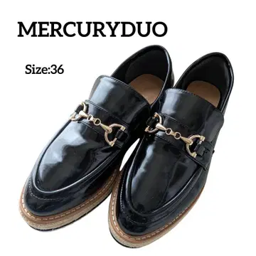 MERCURYDUO 블랙 로퍼 36