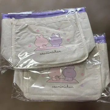 새상품 아사미미짱 보냉 복조리 파우치 포함 토트백 2개 세트
