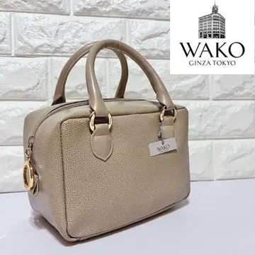 [ 미사용품 ] WAKO 긴자 와코 미니 보스턴 가죽 핸드백