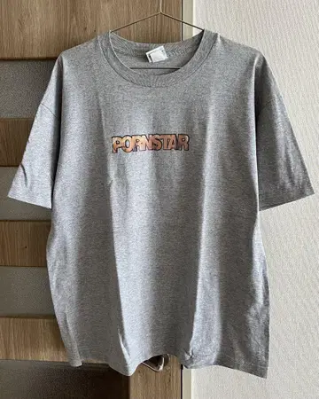 PORNSTAR T셔츠 XL 그레이 올드 스케이트 90s
