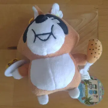 보노보노 알로하 만마루쨩 봉제 인형 너구리 레어