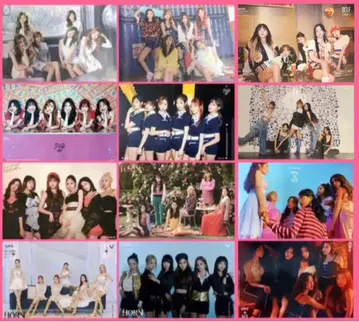 Apink 한국반 앨범 CD 특전 포스터 12장 세트 트레이딩 카드