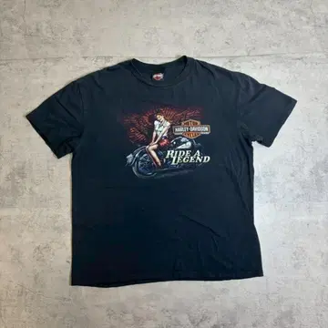 할리데이비슨 XL 핀업걸 할리 tee 박스 실루엣