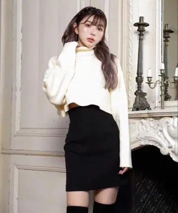 Darich 리브 터틀넥 스웨터 프리 사이즈