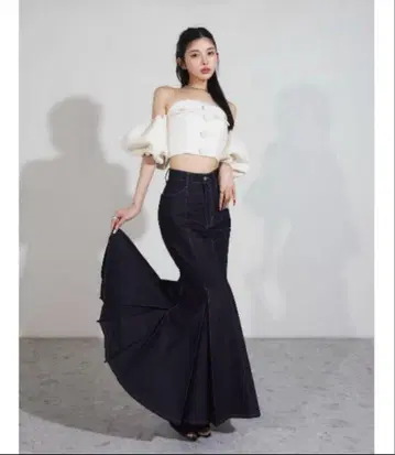 Darich 프린세스 머메이드 데님 스커트 XS 사이즈