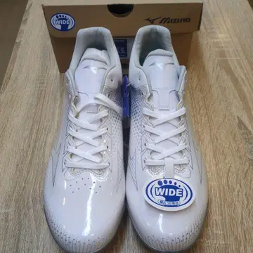 Mizuno 야구 신발 스파이크 화이트 와이드 27.5cm