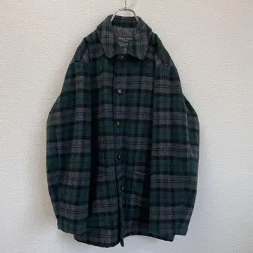 [ MACY CLUB NEW YORK ] 그린 체크 코트