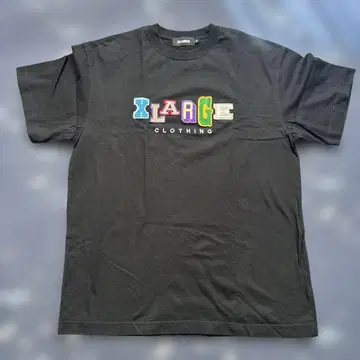 XLARGE 컬러풀 자수 로고 T셔츠 M 블랙
