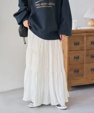새틴 와셔 볼륨 캉캉 스커트